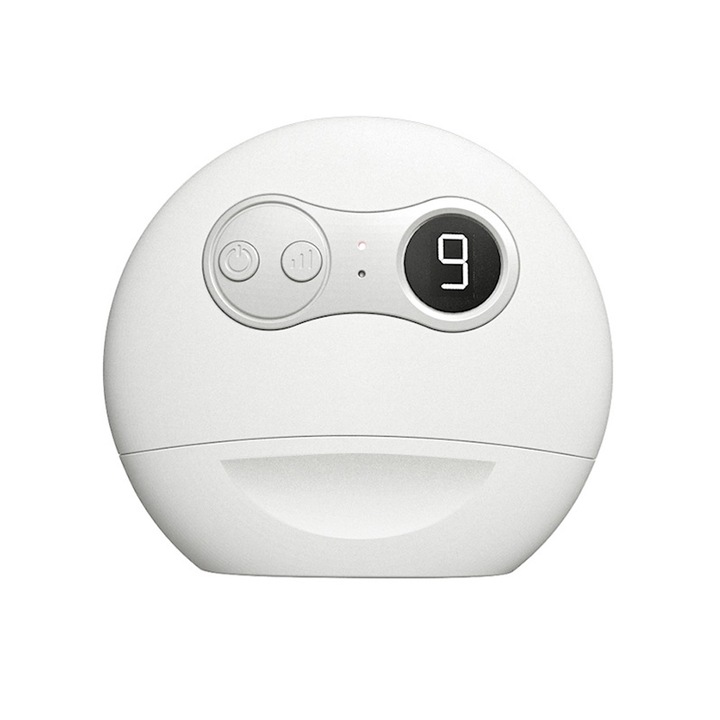 Aparat masaj facial electric, Cozevdnt, 9 nivele, alb, 9.5x8.5x3cm