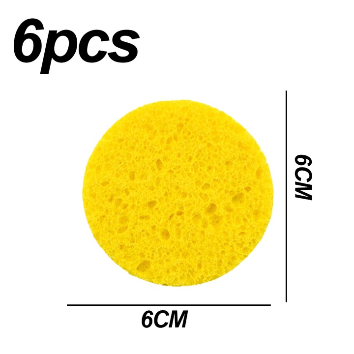 Спа гъба, естествена целулоза, QttvbTna, нежно ексфолиране