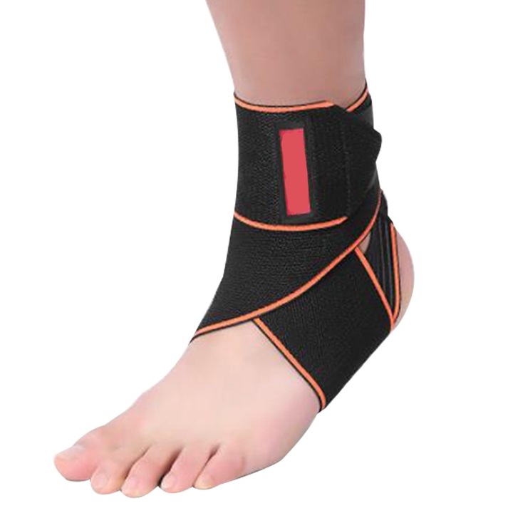Suport ortopedic pentru glezna QttvbTna, bandaj elastic cu benzi din silicon antialunecare