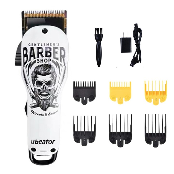 Машинка за подстригване QttvbTna, самонаточващи се остриета от неръждаема стомана, Li-ion батерия