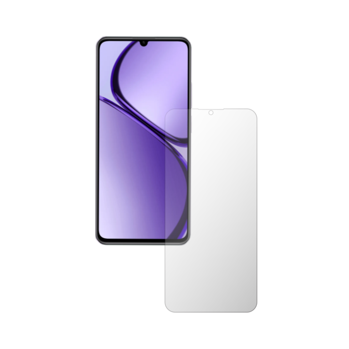 Комплект от 2X iSkinz протектор за екран за Realme Narzo N63 - подходящ за калъф, невидим Skinz HD, ултра-прозрачен силикон с пълно покритие, залепващ и гъвкав