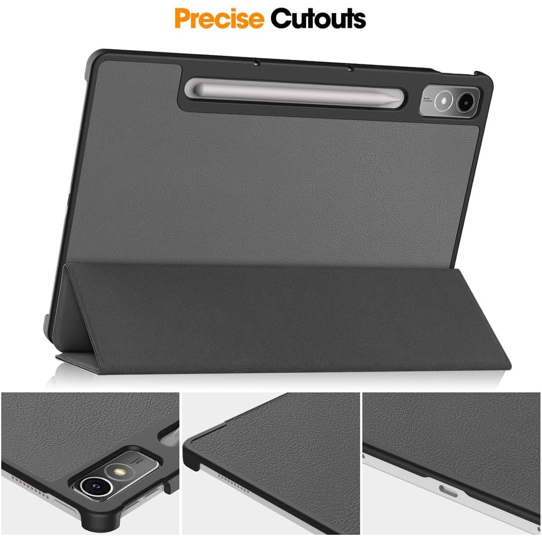 Husa pentru tableta Lenovo Tab P12 (TB370FU) 12.7 inch, 2023, cu functie sleep/wake-up, ultralight de tip stand, Sigloo, model Painted Tree