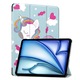 Husa compatibila cu Apple iPad Air 11 (2024), 11.0 inchi, Tip carte, Bounce Comando, Protectie completa, Stand, Unicorn