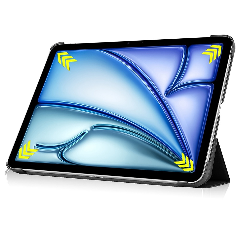 Husa compatibila cu iPad Air 13 (2024), 13.0 inchi, Tip carte, Bounce Comando, Protectie completa, Stand, Negru