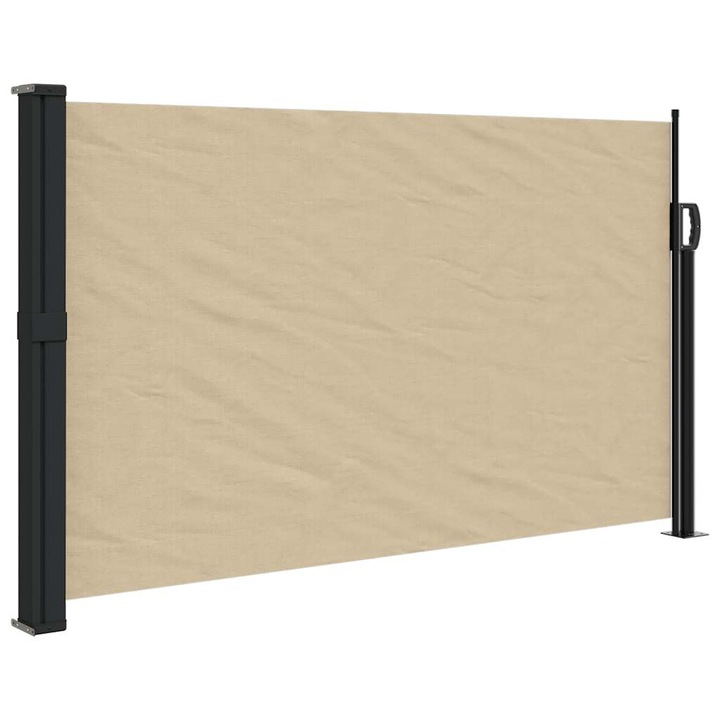 Copertina laterala retractabila vidaXL, bej, 117 x 300 cm, 4.45 kg