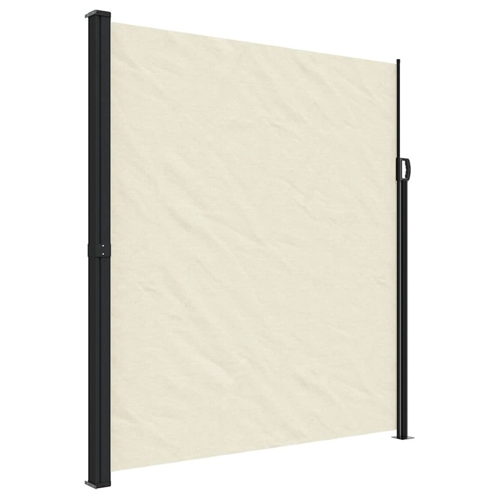 Copertina laterala retractabila vidaXL, crem, 220x500 cm, 9.2 kg