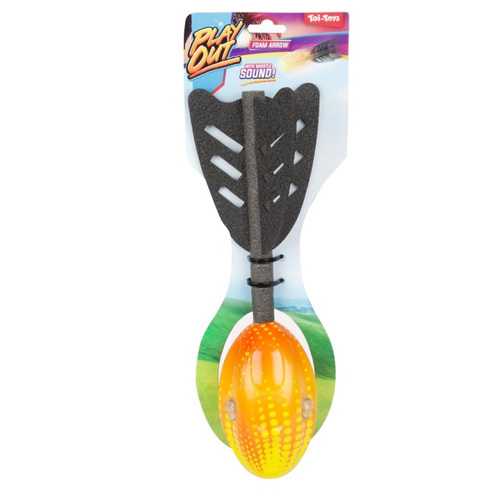 Полистиролова стреличка, със звуци, оранжево, Toi-Toys