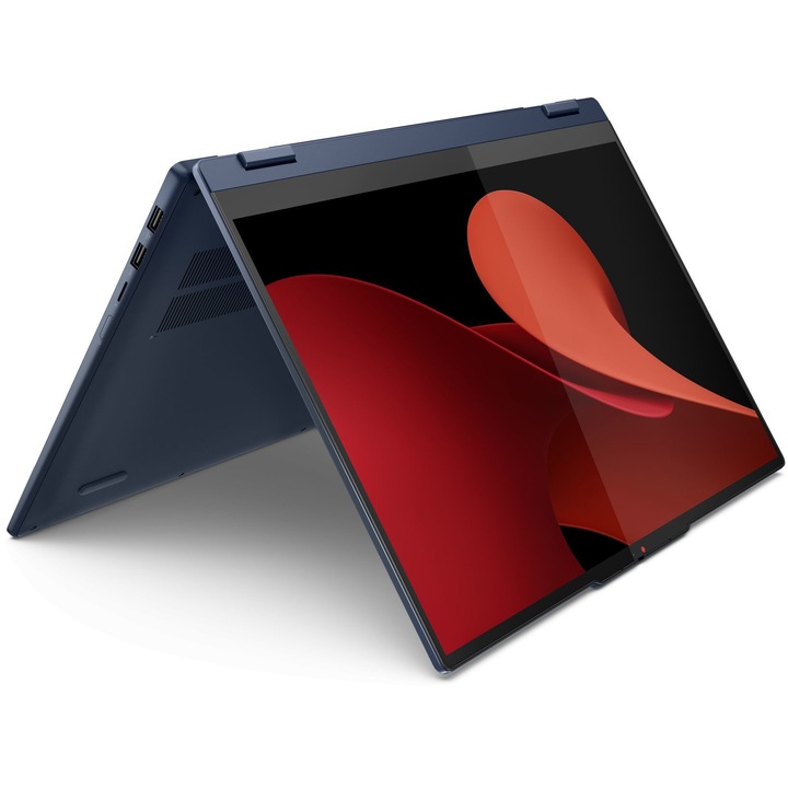 Лаптоп Lenovo IdeaPad 5 2-in-1 16AHP9 с AMD Ryzen 5 8645HS (4.3/5.0GHz, 16M), 16 GB, 512GB M.2 NVMe SSD, AMD Radeon 760M, Windows 11 Pro, Син