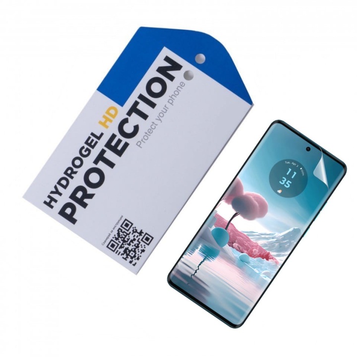 Удароустойчив протектор ОфисиТе за Motorola Edge 40 Neo, Hydrogel HD, Антибактериално покритие