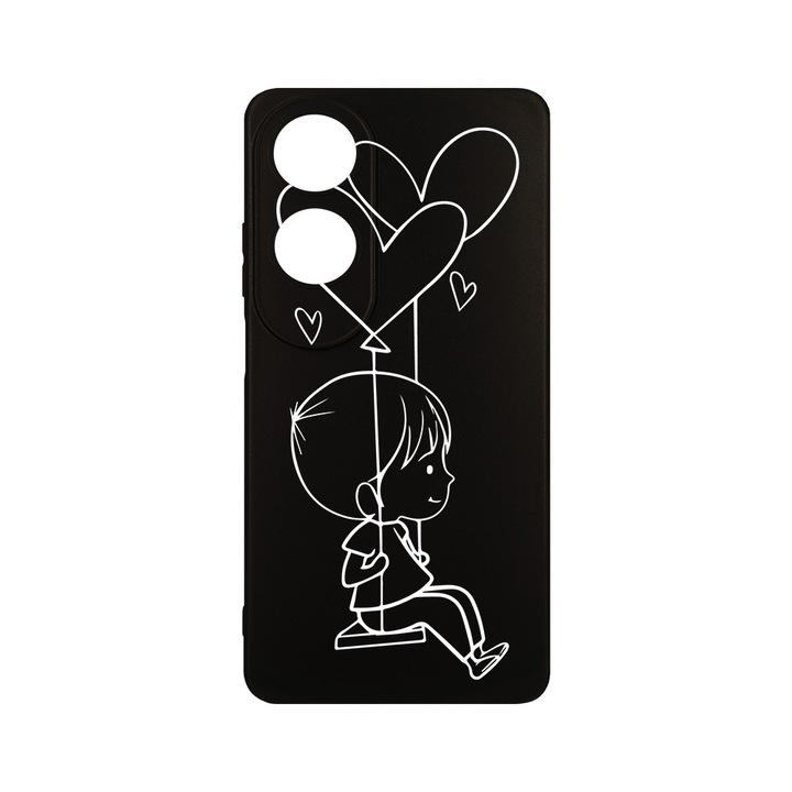 Husa BestCase® Slim силиконов 0.8MM, съвместим с OPPO A60, My Little Boy, Защита на камерата, Устойчив на износване, c-B 1046