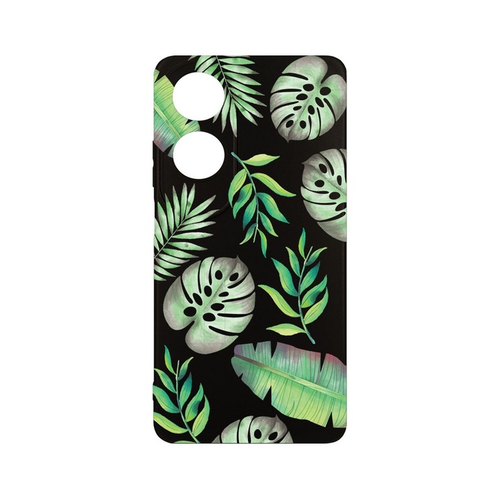 Husa BestCase® Slim Силиконов 0.8MM, Съвместим с OPPO A60, Тропически, Защита на камерата, Устойчивост на износване, c-B 150