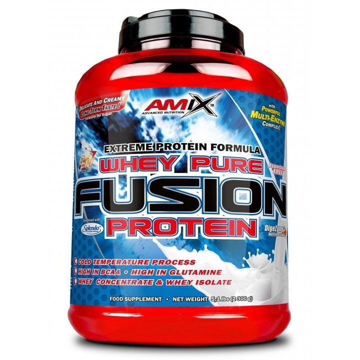 AMIX Nutrition - WheyPro FUSION protein 500g / 1000g / 2300g / 4000g - 2300, Strawberry - Tejsavó Fehérje, eper