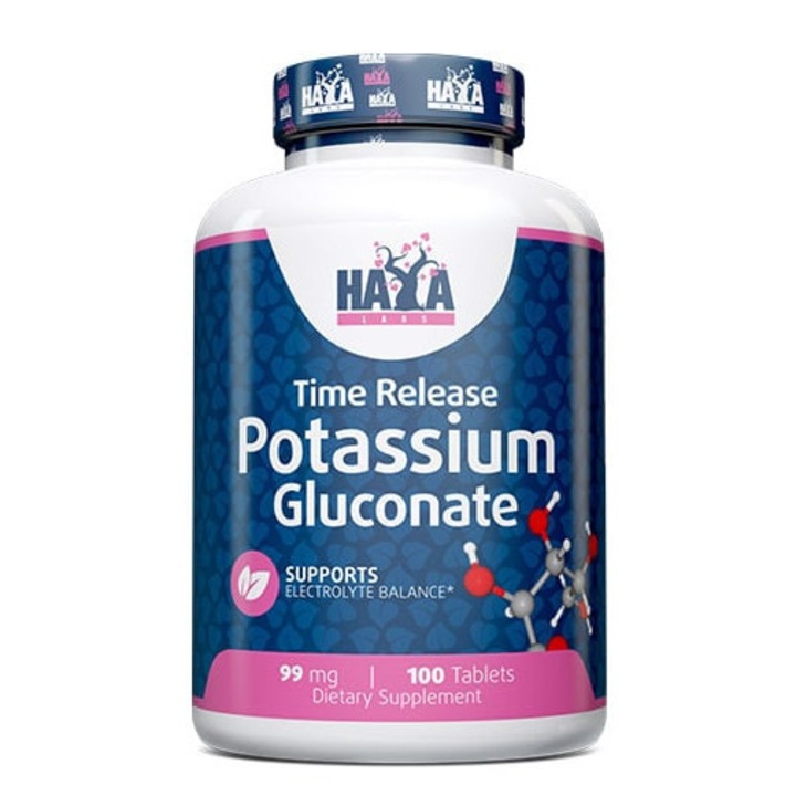Haya Labs - Potassium Gluconate 99mg. / 100 Tabs