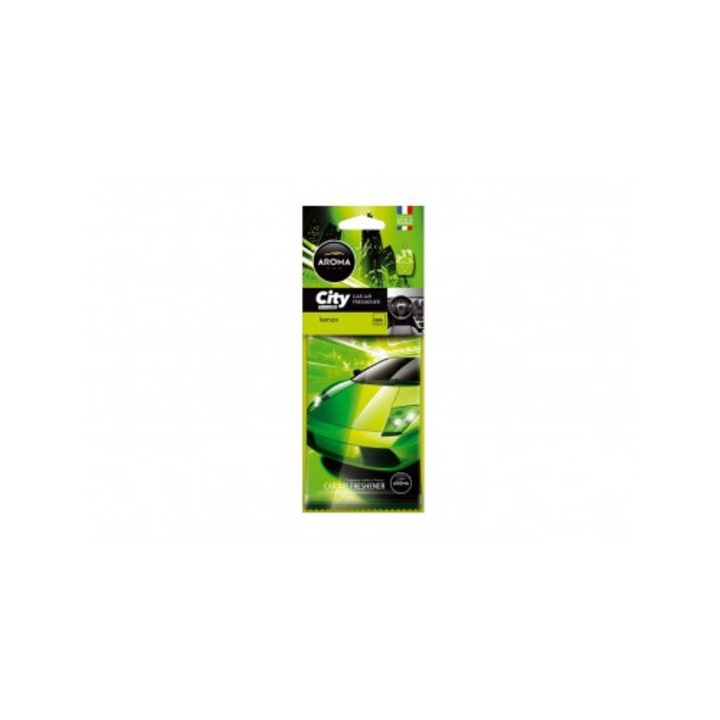 Odorizant auto Aroma Car City Card Lemon