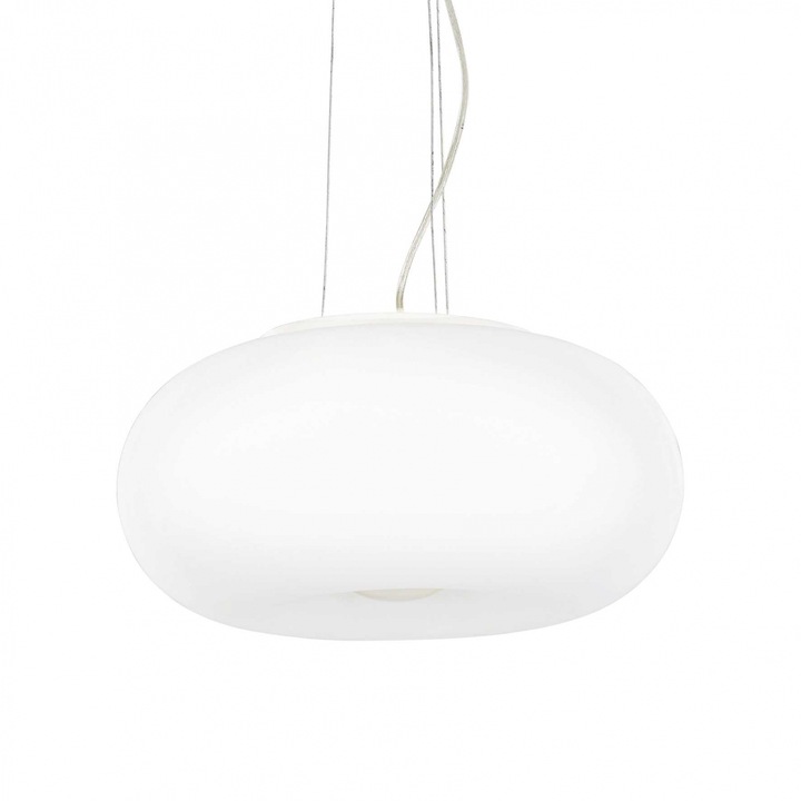 Lampa suspendata ULISSE SP3, alb, diametru 52 cm - IDEAL LUX