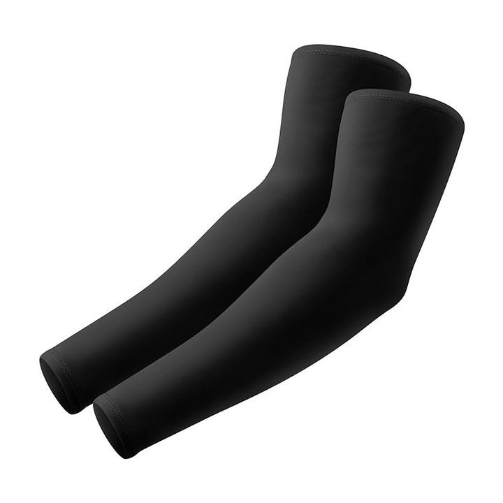 Set 2 Maneci Sport Unisex cu Protectie UV Luxer, Marime Universala, Rqiurpn, UPF 50+, nylon/spandex, Elasticitate, Negru