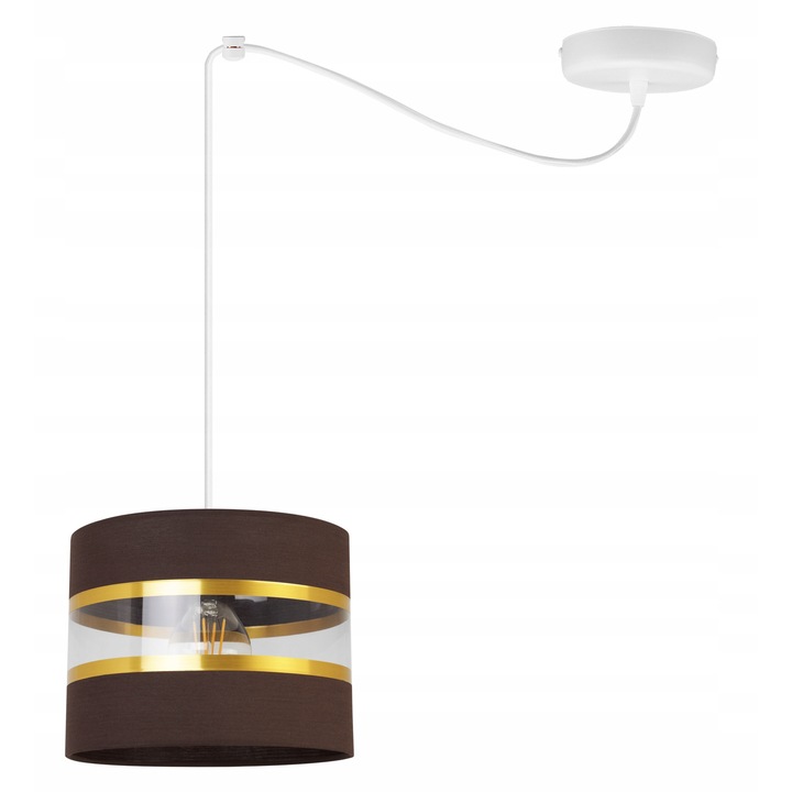 Csillár, LightHome, Spider Elegance arany, szövet, 1 állítható kar, fehér/arany/barna, 200 cm