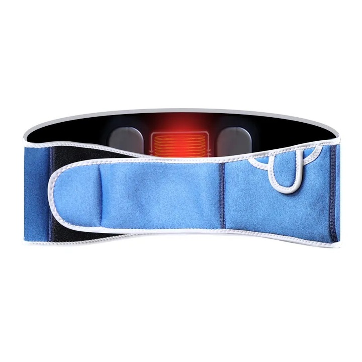 Centura masaj incalzita, Electrostimulare pentru slabit, tonifiere, Dureri de spate, Abdominale, Menstruale, cu controler temperatura