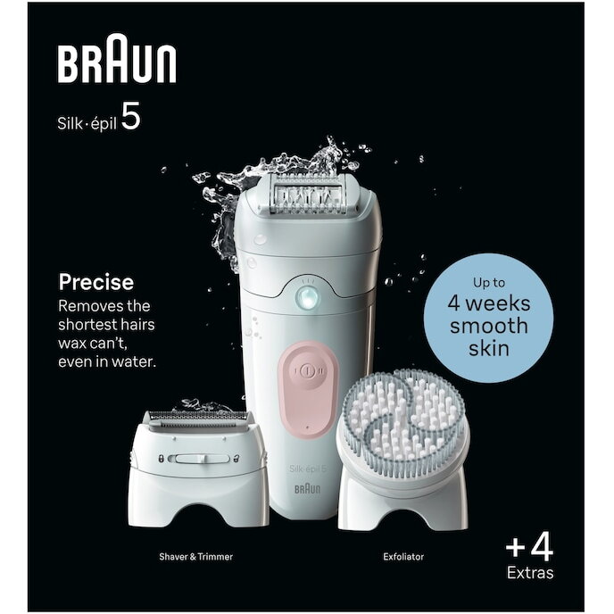 Epilator BRAUN Silk-epil 7 SE5-060, 28 pensete, 2 viteze, 4