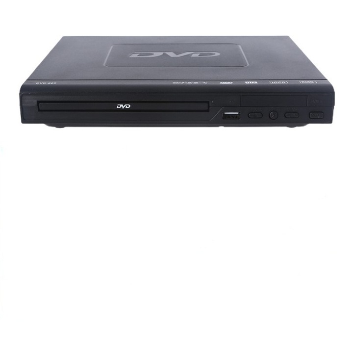 DVD плейър, USB директна връзка, HD 1080p, възпроизвеждане от паметта без захранване, интелигентна корекция на грешки, Dolby 5.1 аудио декодиране, безжично дистанционно управление, бързо разсейване на топлината, лесна работа