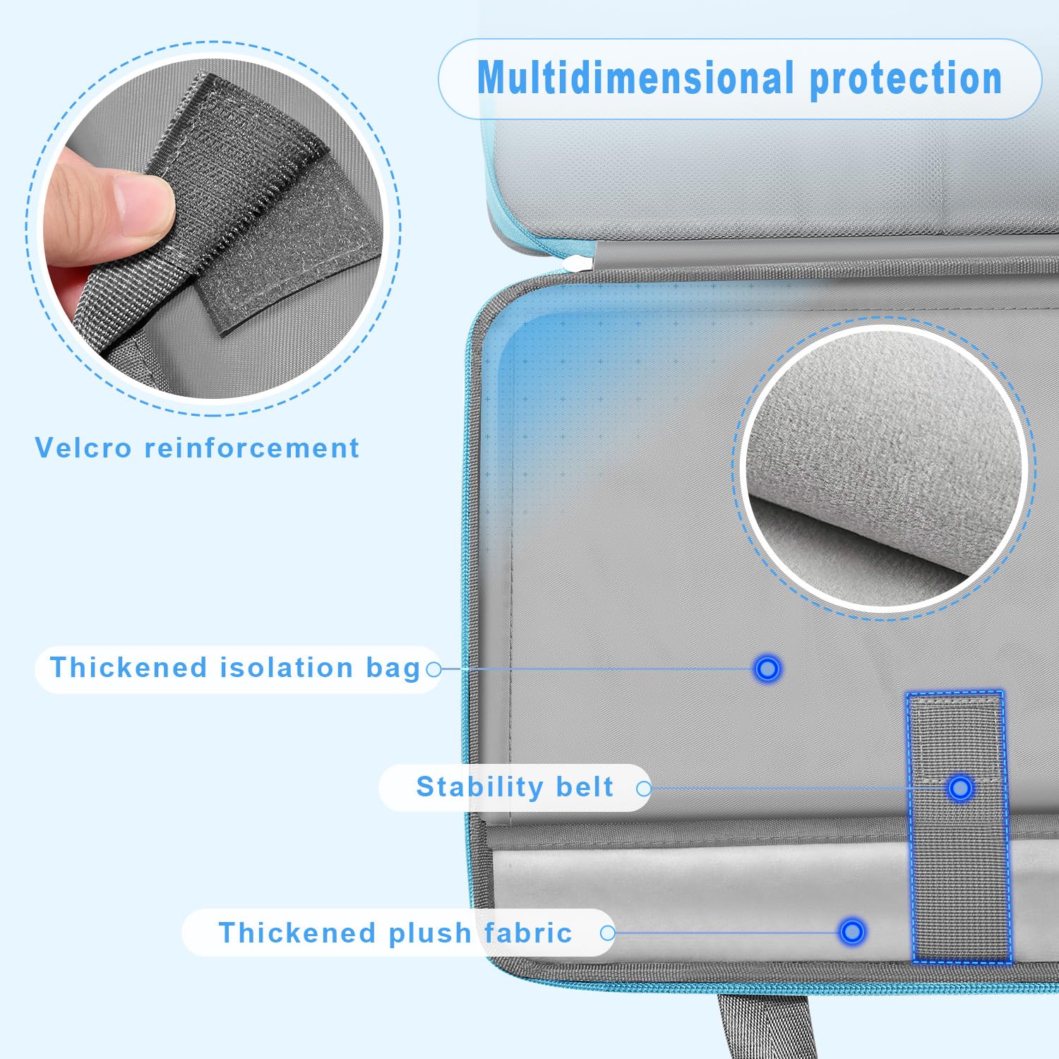 Husa Laptop, ZINZ, Protectie 360, Rezistenta la Apa, Gri, 15.6 inch