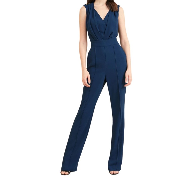 Salopeta de dama, Guess, Poliester, Albastru, 2XL INTL