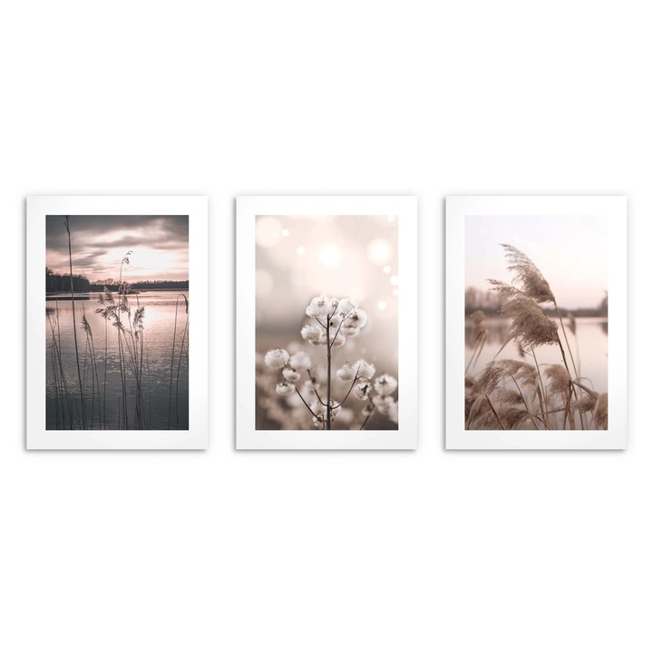 Postere pentru perete in living sau dormitor, Natura, vedere 3x 30x40cm
