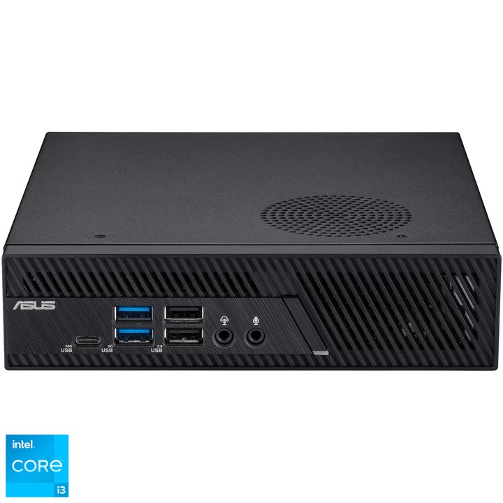 Mini PC Asus PB63, Intel® Core™ i3-13100, 8GB DDR5, 256GB SSD, Intel® UHD Graphics, Windows 11 Pro, Черен