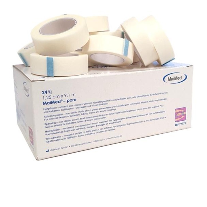 Adeziv hipoalergenic netesut 1,25 cm x 9,1 m Maimed Pore, 24 bucati