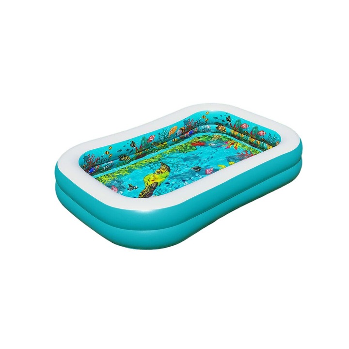 Детски басейн Bestway 3D, многоцветен, 262x175x51см