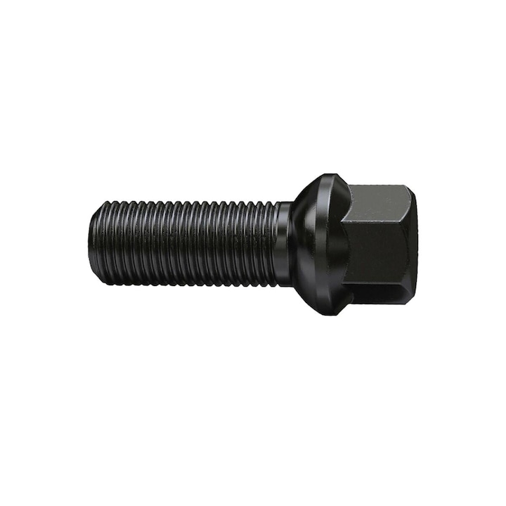 Set 4 prezoane roti OMP, M14x1.25, otel, negru, 28mm