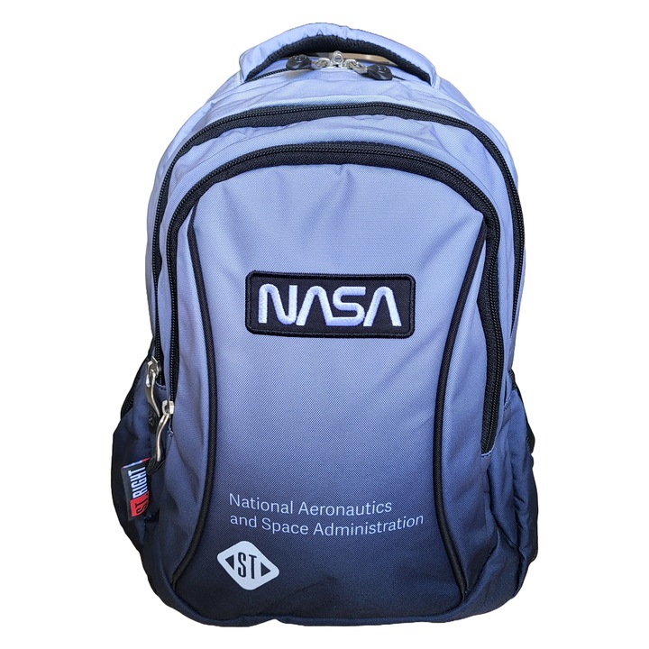 Ghiozdan Bp26 St Right Gray Space 3 Compartimente, 39x27x17 Cm