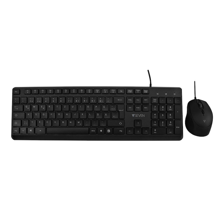 Set Tastatura si Mouse Trust Trezo, Wireless, Negru, Layout Spaniol QWERTY