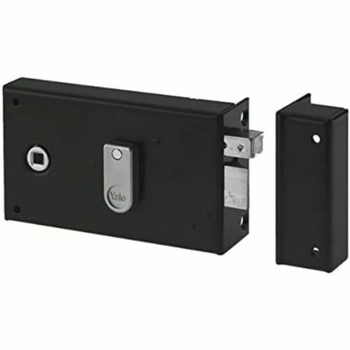 Lacat YALE, cilindric de securitate, inox, 19.5x7x14cm