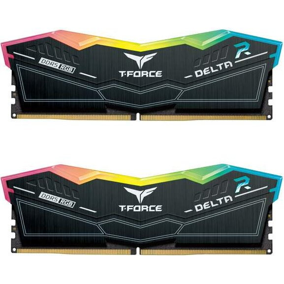 T-Force DELTA RGB negru 64GB, DDR5-6000, CL38 Dual-Kit - eMAG.ro