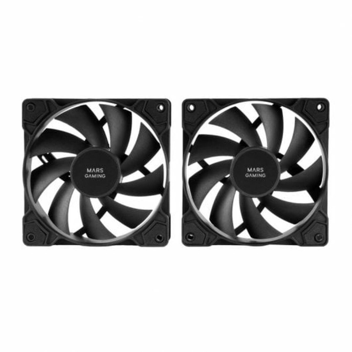 Ventilator PC Mars Gaming, 12x12 cm, Negru