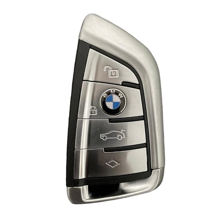Tok Kulcskés 4 gombos BMW M XX1 X3 X5 X6 X7 1 3 5 6 7 sorozat G20 G30 G11 F15 F16 G01 G02 F48, ezüst