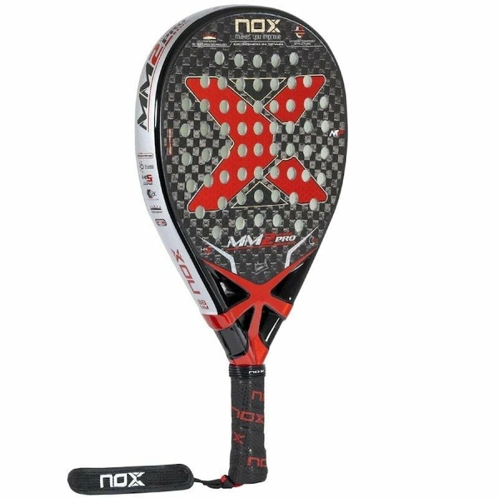 Racheta Nox MM2 Pro Manu Martin, carbon, forma lacrima, 360-375g, 38mm