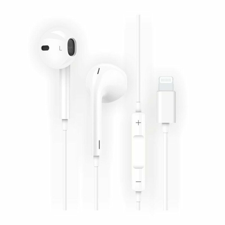 Casti cu fir Tech One Tech TEC1302, cu microfon, USB-C, negru, 1.2m