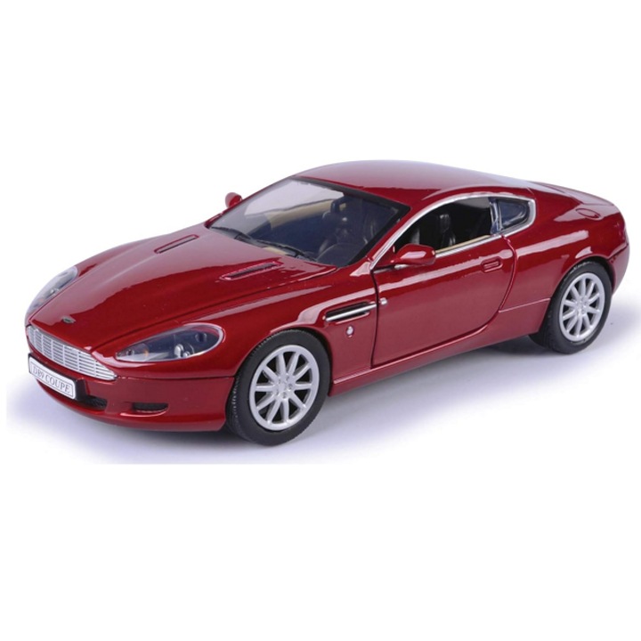 Macheta Aston Martin DB9, rosu inchis, Motormax 1/24