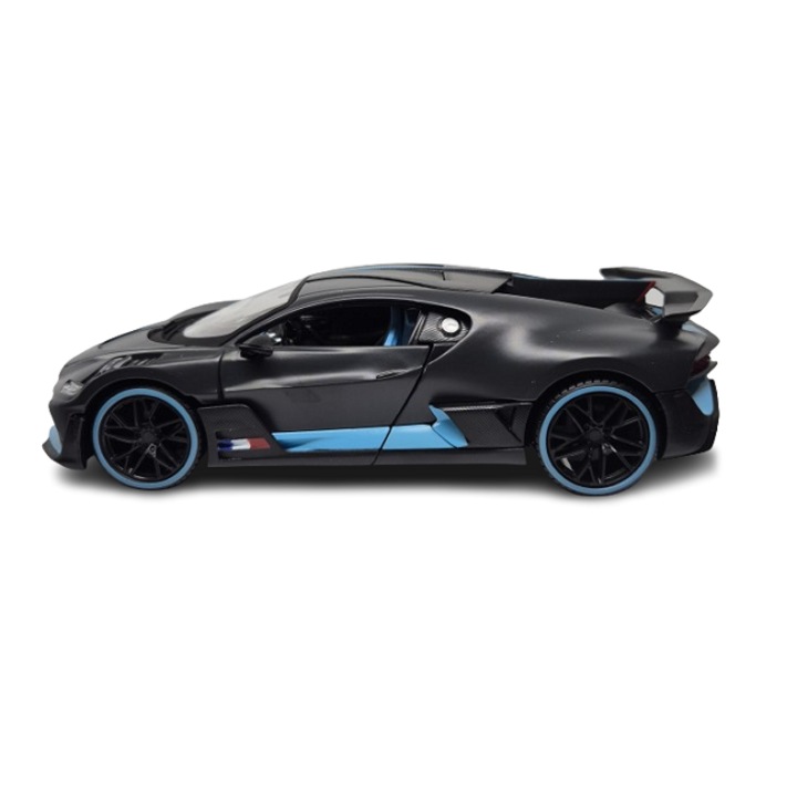 Bugatti Divo modell, karbonszürke, Maisto 1/24