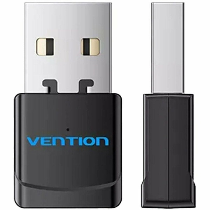 Vezeték nélküli adapter, Vention KDSB0, USB 2.0, Plug & Play, fekete