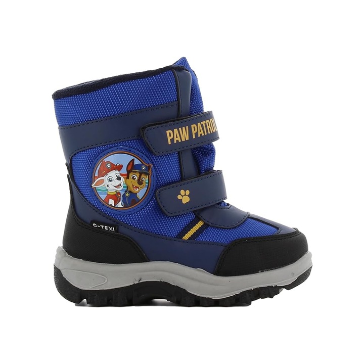 Cizme de iarna pentru copii, Leomil, cu Patrula Catelusilor, nalte, calduroase si impermeabile, ideale pentru zapada, Marimea 30, Albastru