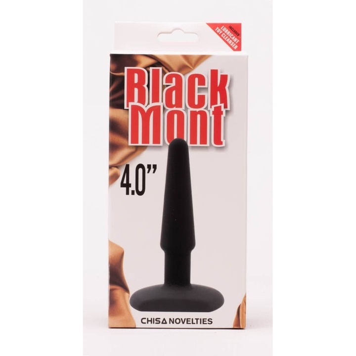 Anális dugó, Chisa Novelties, 4 hüvelykes, fekete