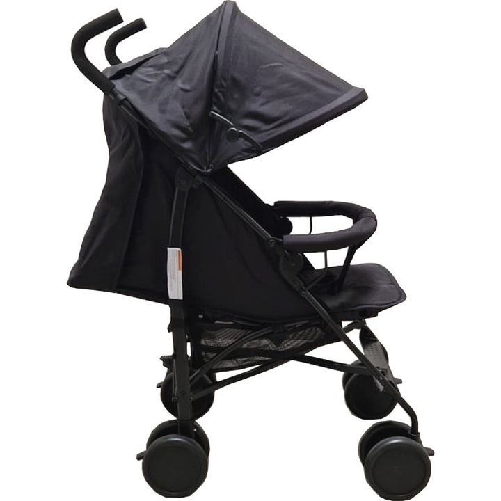 Carucior sport tip umbrela Baby Care™ PRO 818B, Spatar reglabil in 7 trepte, Pozitie somn, Amortizoare, Frana picior, Pliabil, Negru