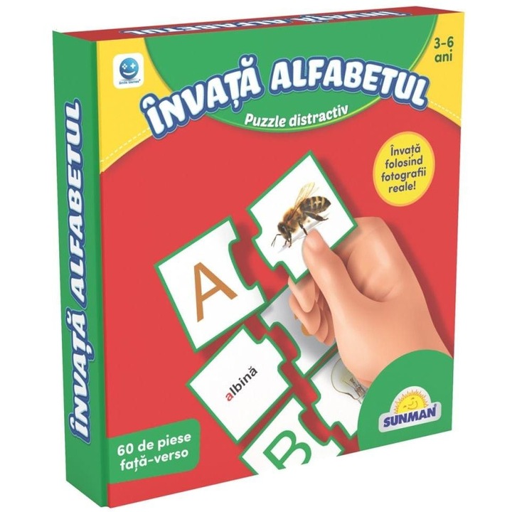 Smile Games, Puzzle Smile Games, Sa invatam alfabetul, 60 piese