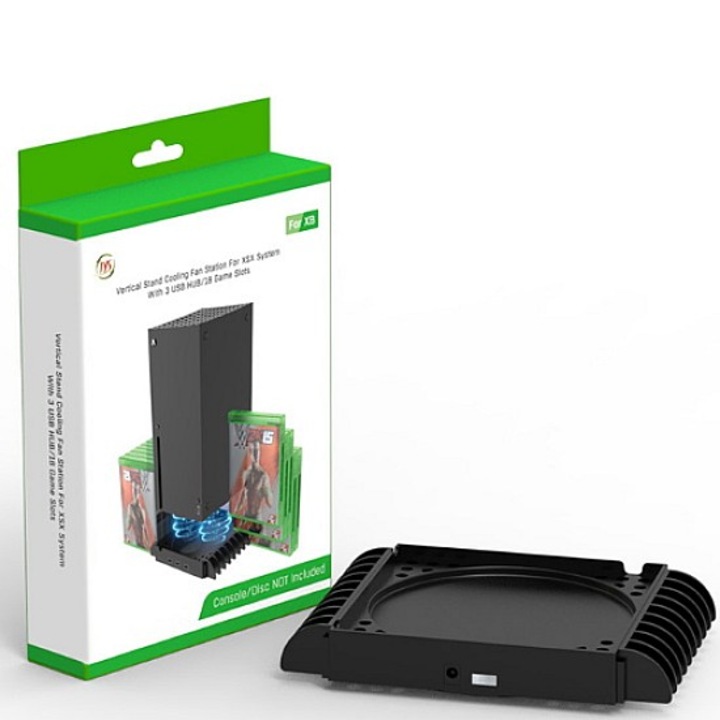 Dock multifunctional Jys X133 pentru Xbox Series X, negru