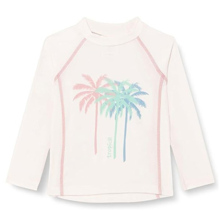 Детски бански, Playshoes, Palms ecru, с uv защита, 122-128