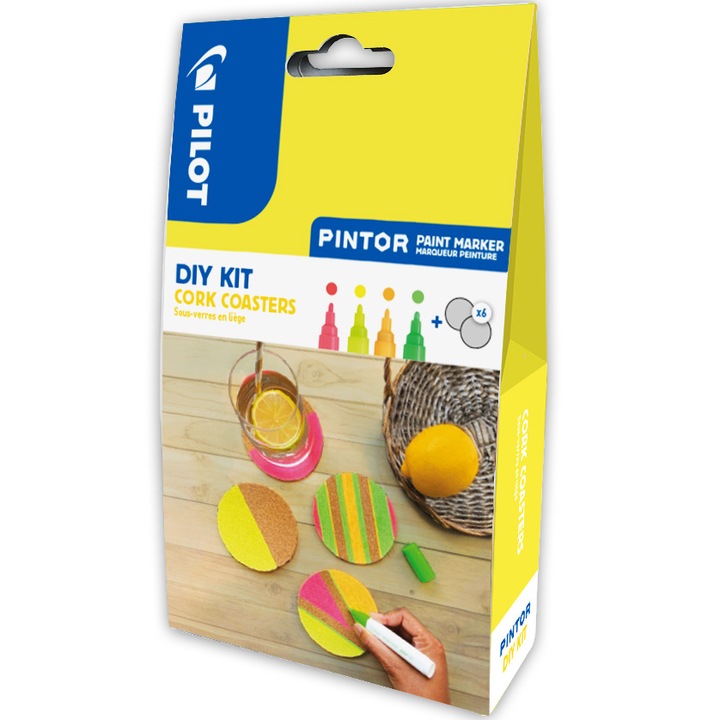 Комплект маркери за боядисване Pilot Painter DYI Coark Coster неонови цветове