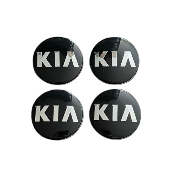 Комплект 4 капачки за джанти KIA 58мм, черни